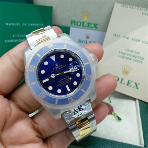 rolex submariner biru